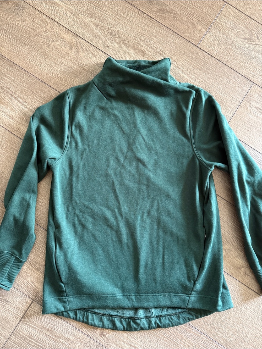Athleta Forest Green Funnel Neck Pullover